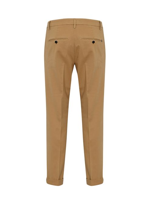 Pantalone Gaubert Relax regular in gabardina di cotone Noce DONDUP | UP688 GSE043 PTD033